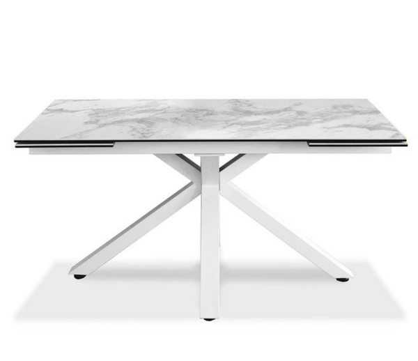 Table céramique extensible marbre blanc - SOUFFLE D'intérieur - Achat -  Souffle D'intérieur
