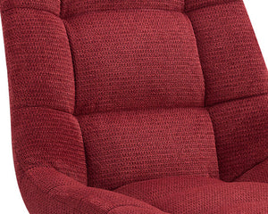 Chaise de salle à manger moderne couleur rouge vibrante - Rousseau - Souffle d'intérieur