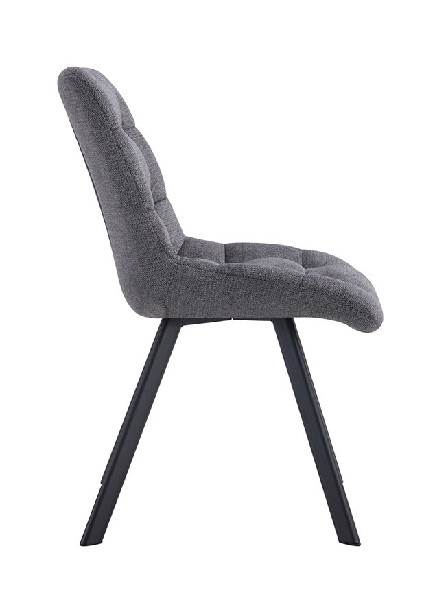 Chaise design pour salle à manger anthracite - Liz