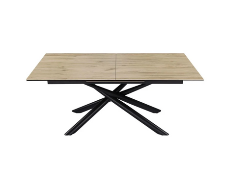 Table céramique bois extensible avec rallonges rectangulaire - Lievens - Akante - Souffle d'intérieur