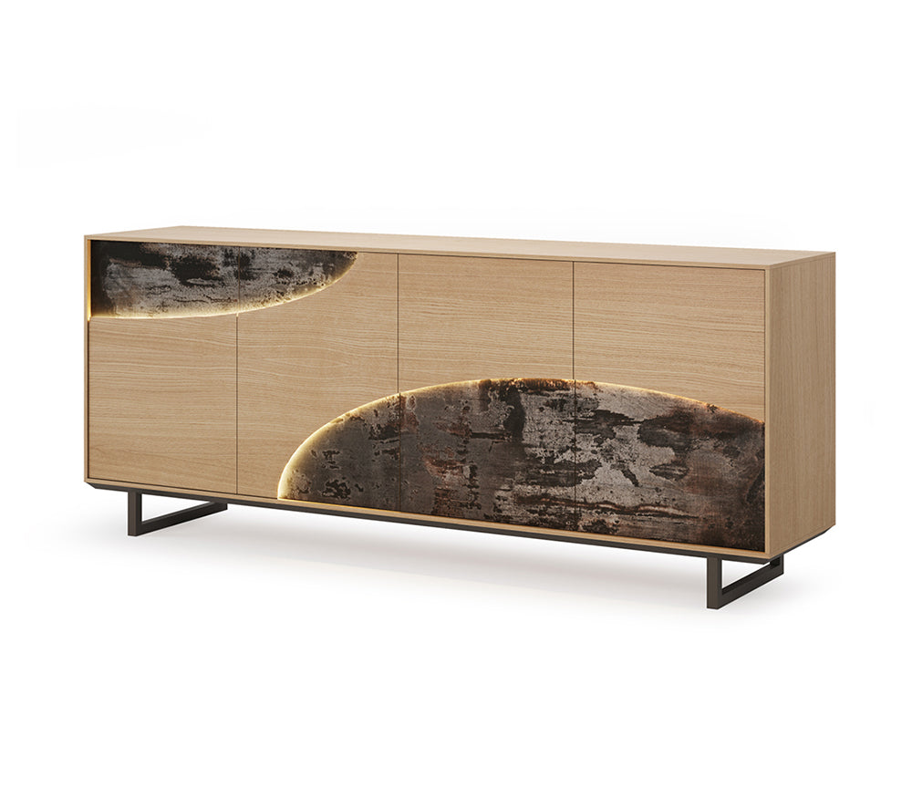 Buffet de salle à manger design luxe en bois 4 portes - Capy