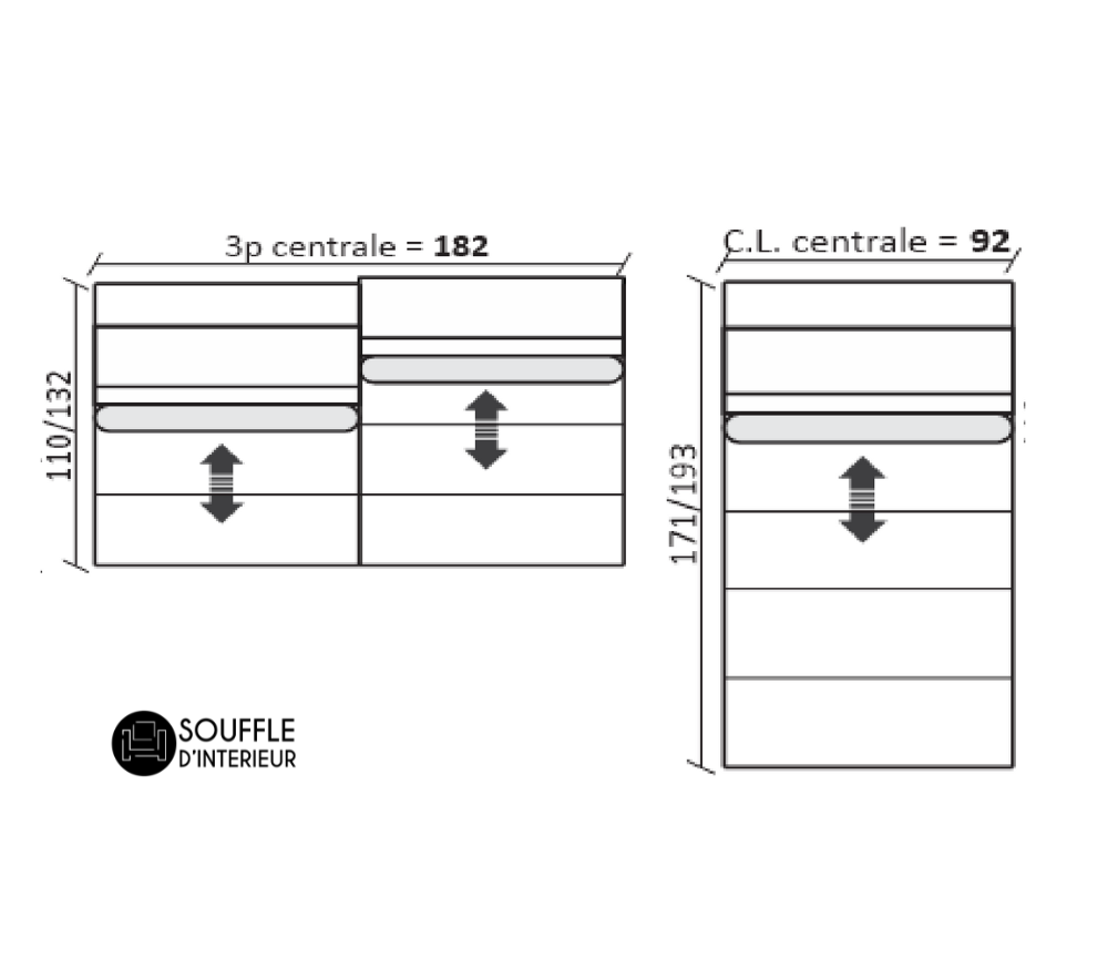 module Canapé d'angle beige modulable luxe haut de gamme - Souffle d'intérieur