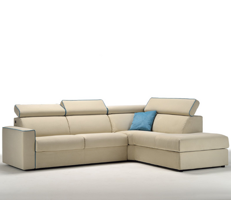 Canapé d'angle convertible beige rapido couchage quotidien - Souffle d'intérieur