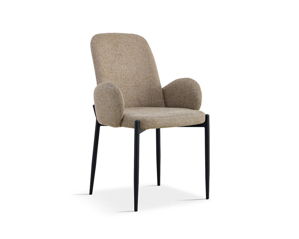 chaise fauteuil sable en tissu moderne - Souffle d'intérieur