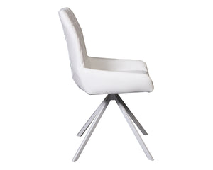 chaise en simili cuir blanc de salle a manger 