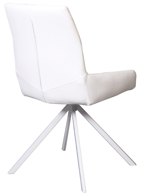 chaise en simili cuir blanc de salle a manger 