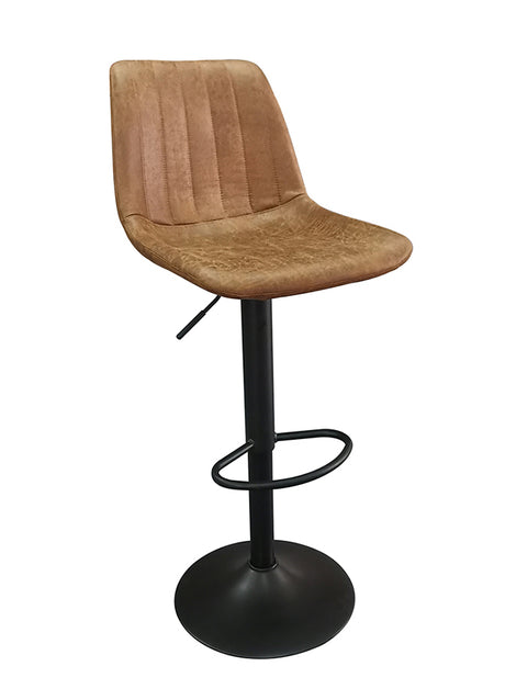 Chaise de bar tabouret cognac - Rousseau Furniture - Souffle d'Intérieur