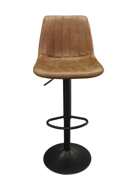 Chaise de bar tabouret cognac - Rousseau Furniture - Souffle d'Intérieur