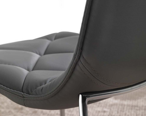 Chaise de salle à manger en simili cuir design - Souffle d'intérieur