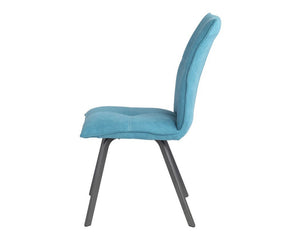 Chaise de salle a manger moderne bleu - Souffle d'intérieur