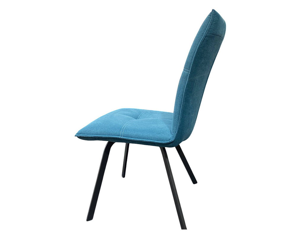 Chaise de salle a manger moderne bleu - Souffle d'intérieur