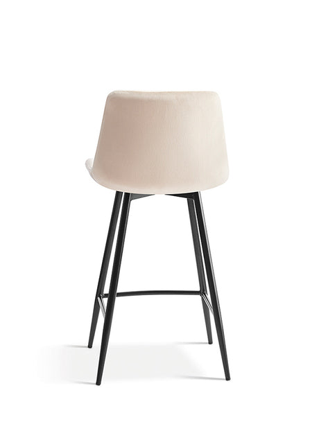 Chaises de bar avec 4 pieds beige - Rousseau Furniture - Souffle d'Intérieur