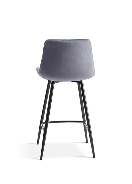 Chaises de bar avec 4 pieds gris foncé - Rousseau Furniture - Souffle d'Intérieur