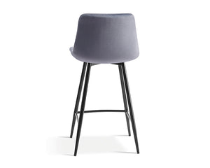 Chaises de bar avec 4 pieds gris foncé - Rousseau Furniture - Souffle d'Intérieur