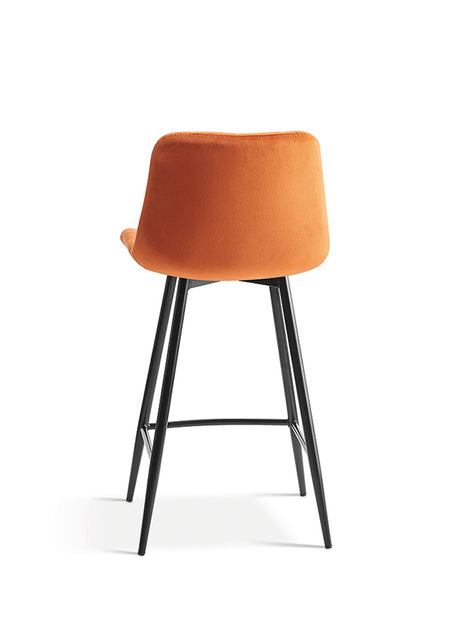 Chaises de bar avec 4 pieds orange - Rousseau Furniture - Souffle d'Intérieur