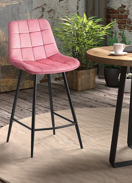 Chaises de bar avec 4 pieds rose - Rousseau Furniture - Souffle d'Intérieur