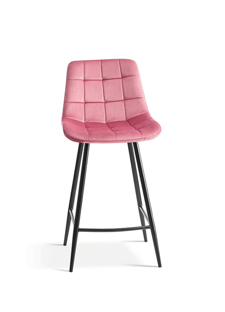 Chaises de bar avec 4 pieds rose - Rousseau Furniture - Souffle d'Intérieur