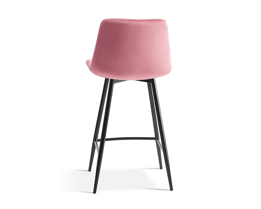 Chaises de bar avec 4 pieds rose - Rousseau Furniture - Souffle d'Intérieur