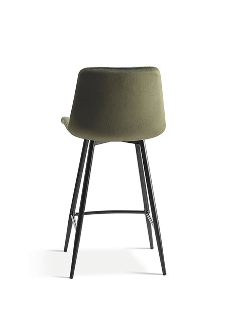 Chaises de bar avec 4 pieds vert - Rousseau Furniture - Souffle d'Intérieur