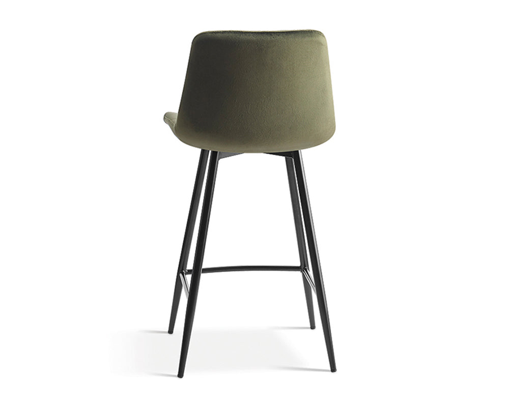 Chaises de bar avec 4 pieds vert - Rousseau Furniture - Souffle d'Intérieur