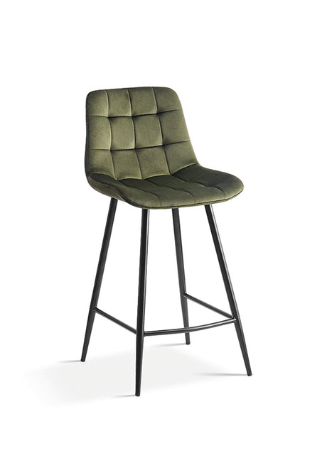 Chaises de bar avec 4 pieds vert - Rousseau Furniture - Souffle d'Intérieur