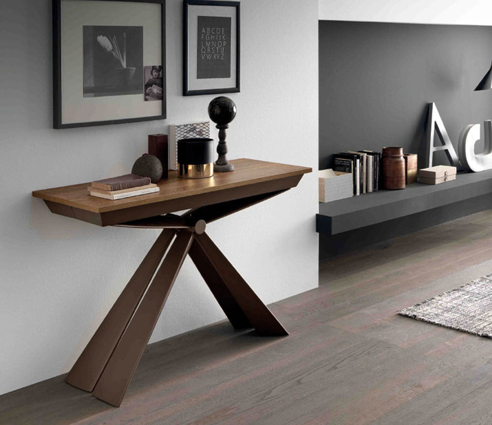 Console table extensible bois et métal - Altacom - Souffle d'intérieur