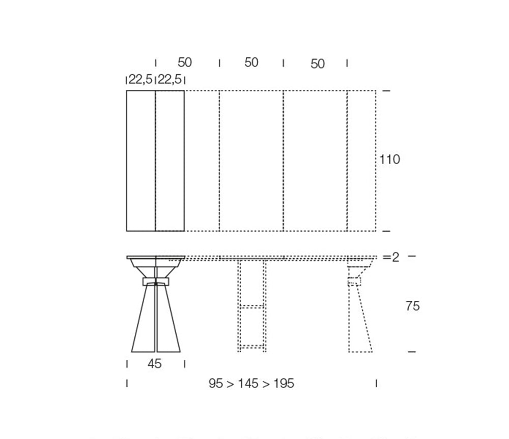 Console table extensible bois et métal - Genesy