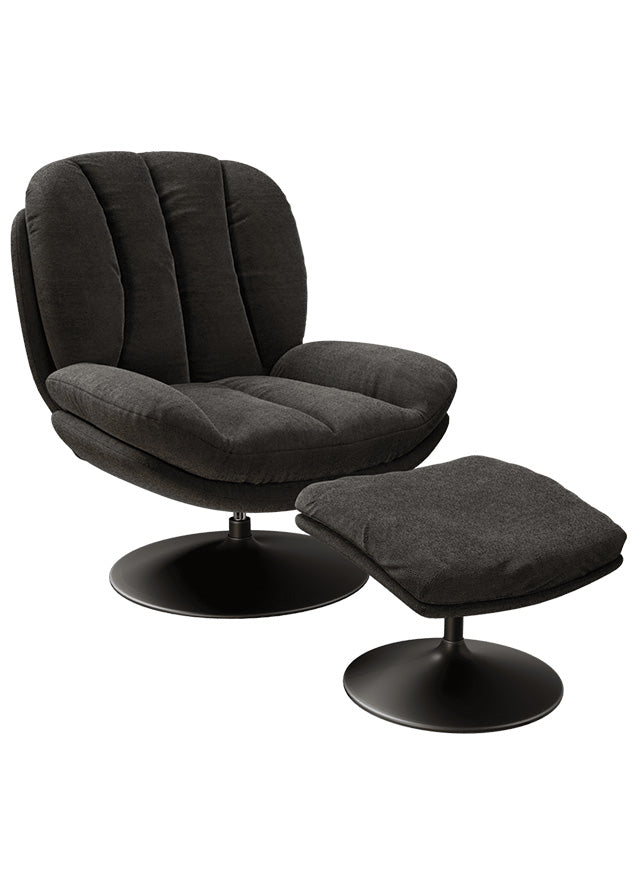 Fauteuil de salon confortable pivotant - Akante - Souffle d'intérieur