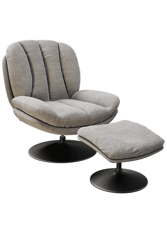 Fauteuil de salon confortable pivotant - Akante - Souffle d'intérieur