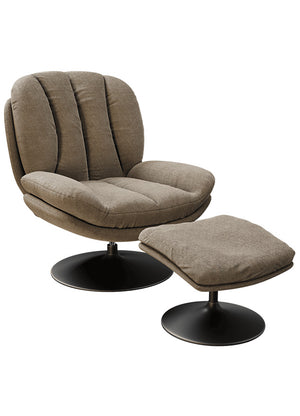 Fauteuil de salon confortable pivotant - Akante - Souffle d'intérieur