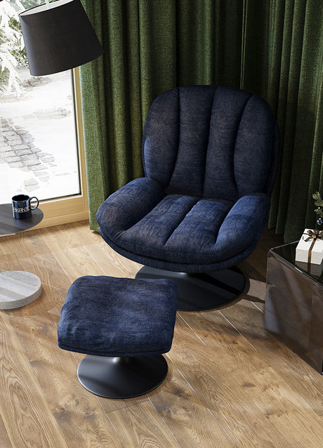 Fauteuil de salon confortable pivotant - Akante - Souffle d'intérieur