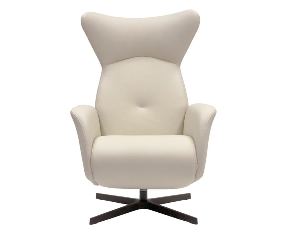 fauteuil relax electrique cuir beige kebe de qualité - souffle d'interieur