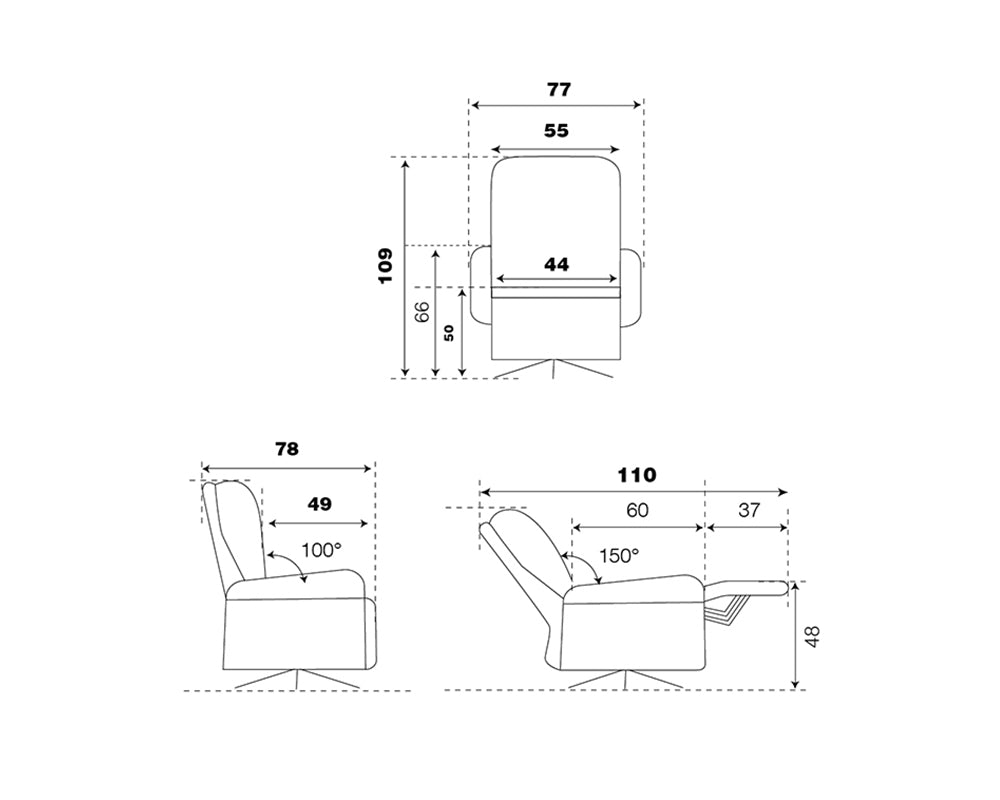 Fauteuil relaxant electrique bi moteur - Centrelec - Souffle d'intérieur