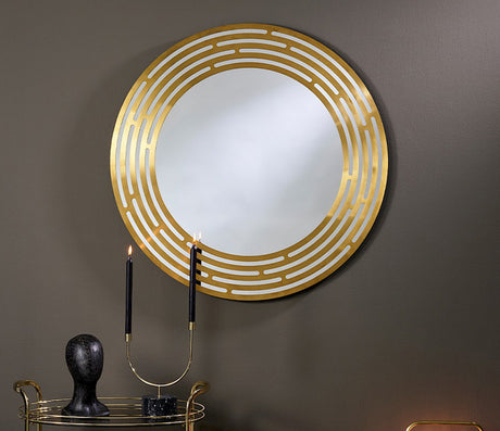 Grand miroir doré design - Deknudt mirrors - Souffle d'Intérieur