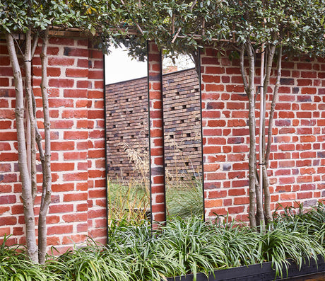 Grand miroir extérieur jardin - Deknudt mirrors - Souffle d'Intérieur