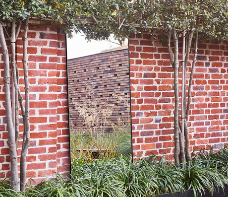 Grand miroir jardin exterieur - Deknudt mirrors - Souffle d'Intérieur