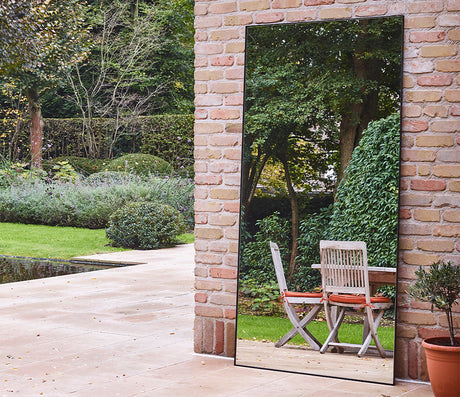 Grand miroir jardin exterieur - Deknudt mirrors - Souffle d'Intérieur