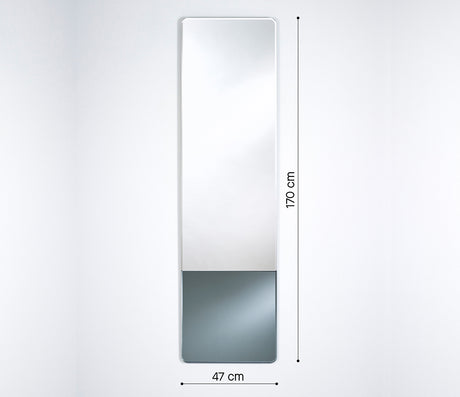 Grand miroir rectangulaire design gris - Deknudt mirrors - Souffle d'Intérieur