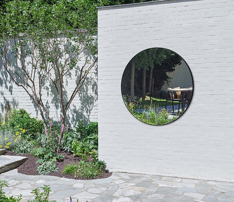 Grand miroir rond de jardin - Deknudt mirrors - Souffle d'Intérieur