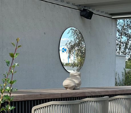 Grand miroir rond de jardin - Deknudt mirrors - Souffle d'Intérieur