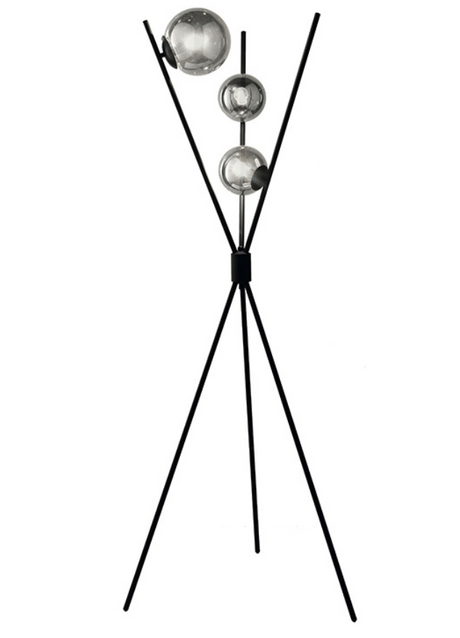 lampadaire de salon design noir