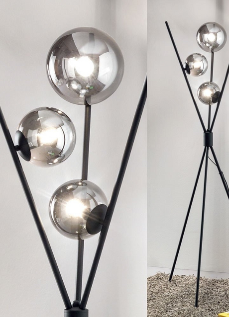 lampadaire de salon design noir