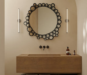 Miroir design contemporain rond style unique - Deknudt - Souffle d'intérieur 