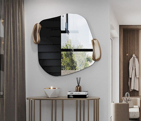 Miroir design contour dore - Deknudt mirrors - Souffle d'Intérieur