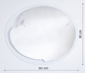 Miroir design rond élégant pour salle de bain - Deknudt - Souffle d'intérieur 