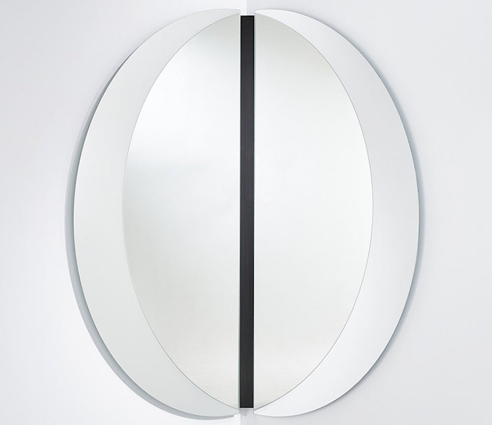 Miroir grand rond d'angle 200x200cm - Luna