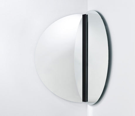 Miroir grand rond d'angle M - Deknudt mirrors - Souffle d'Intérieur