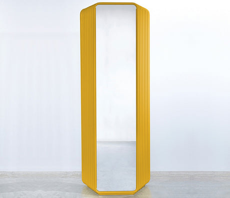 Miroir jaune salon rectangulaire - Deknudt mirrors - Souffle d'Intérieur