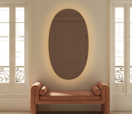 Miroir lumineux mural design 160 cm - Deknudt mirrors - Souffle d'Intérieur