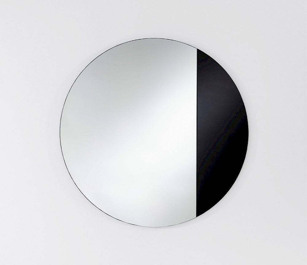 Miroir rond mural design noir 58 cm - Cord